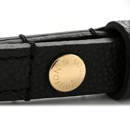 Louis Vuitton Calfskin Adjustable Shoulder Strap Black 4 of 5