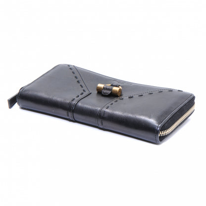 Saint Laurent Leather Muse Zip Around Wallet Black 4 of 8