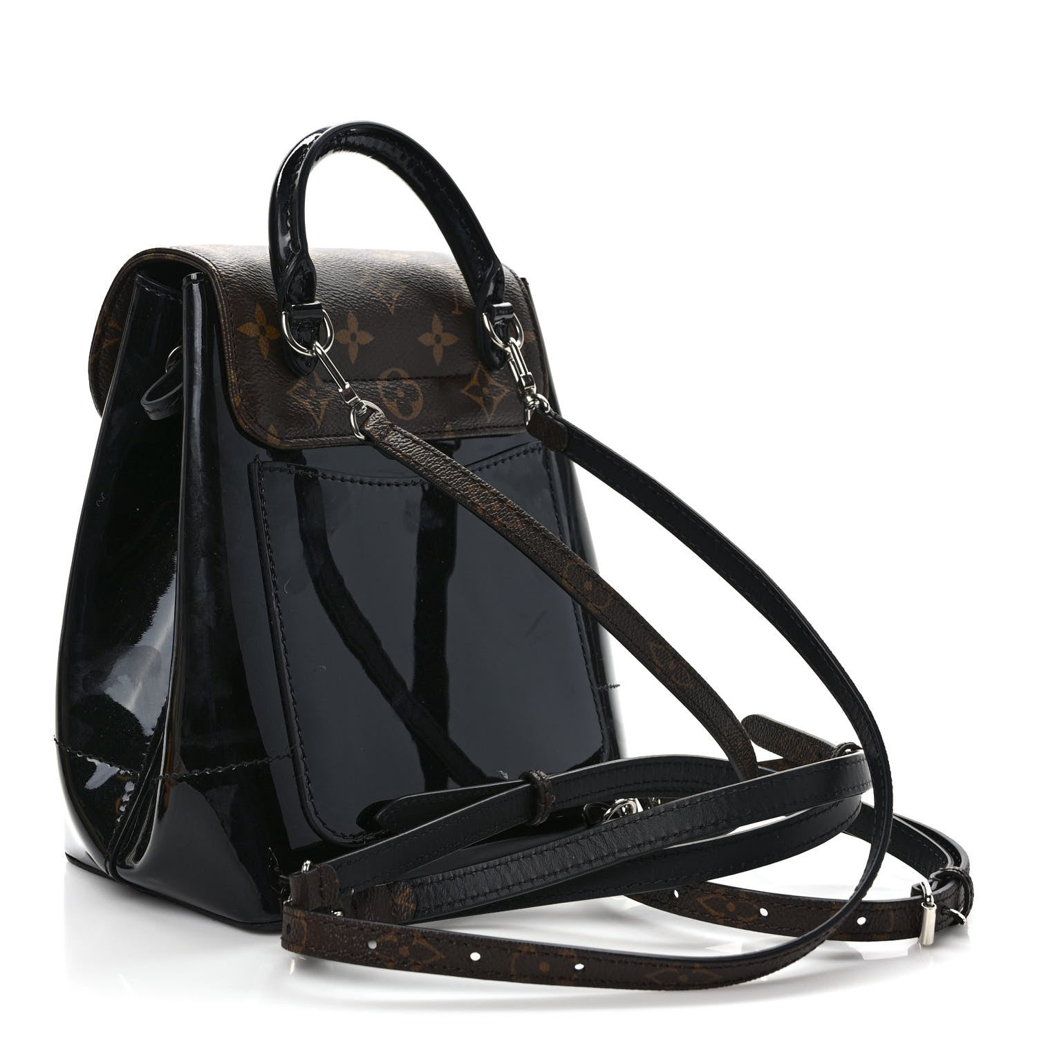 Louis Vuitton Patent Monogram Hot Springs Backpack Black 3 of 8