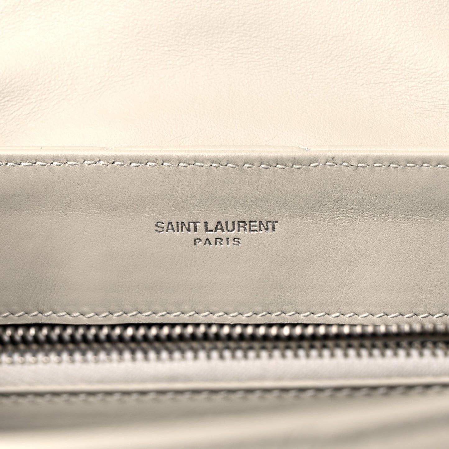 Calfskin Y Quilted Monogram Small Loulou Chain Satchel Crema Soft
