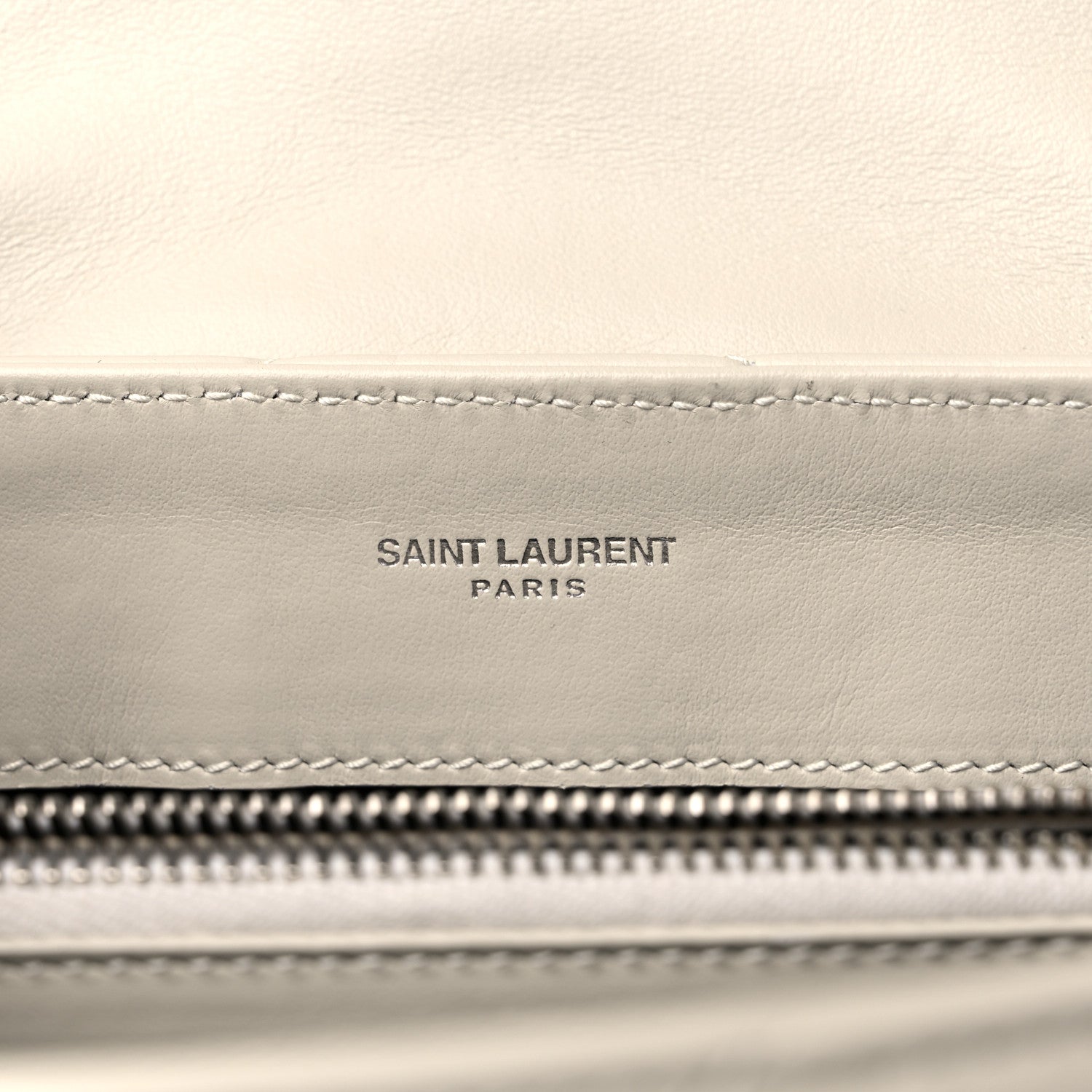 Saint Laurent Calfskin Y Quilted Monogram Small Loulou Chain Satchel Crema Soft 6 of 12