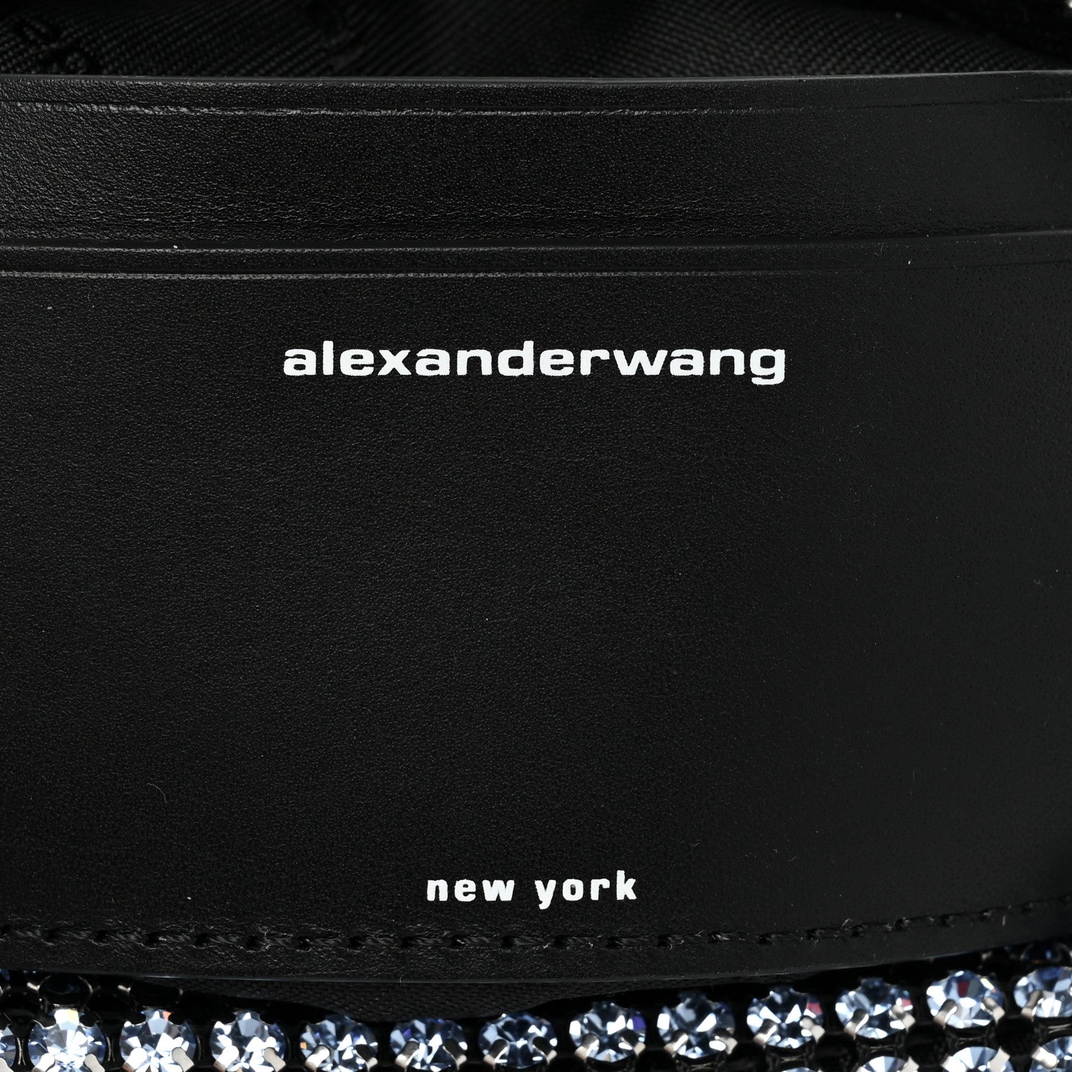 Alexander Wang Mesh Crystal Rhinestone Mini Heiress Pouch Baby Blue 6 of 8