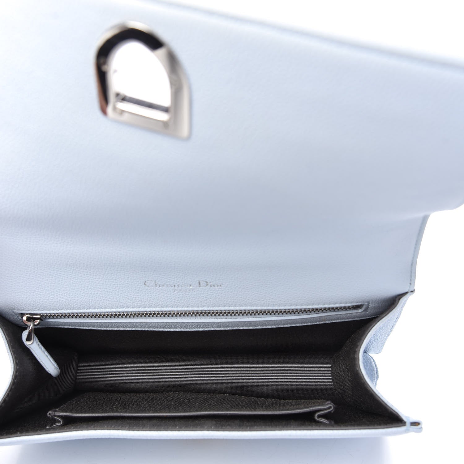 Christian Dior Grained Calfskin Small Diorama Flap Bag Sky Light 5 of 12