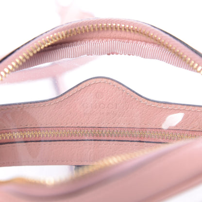 Gucci Vinyl Web Mini Ophidia Transparent Shoulder Bag Perfect Pink 6 of 11