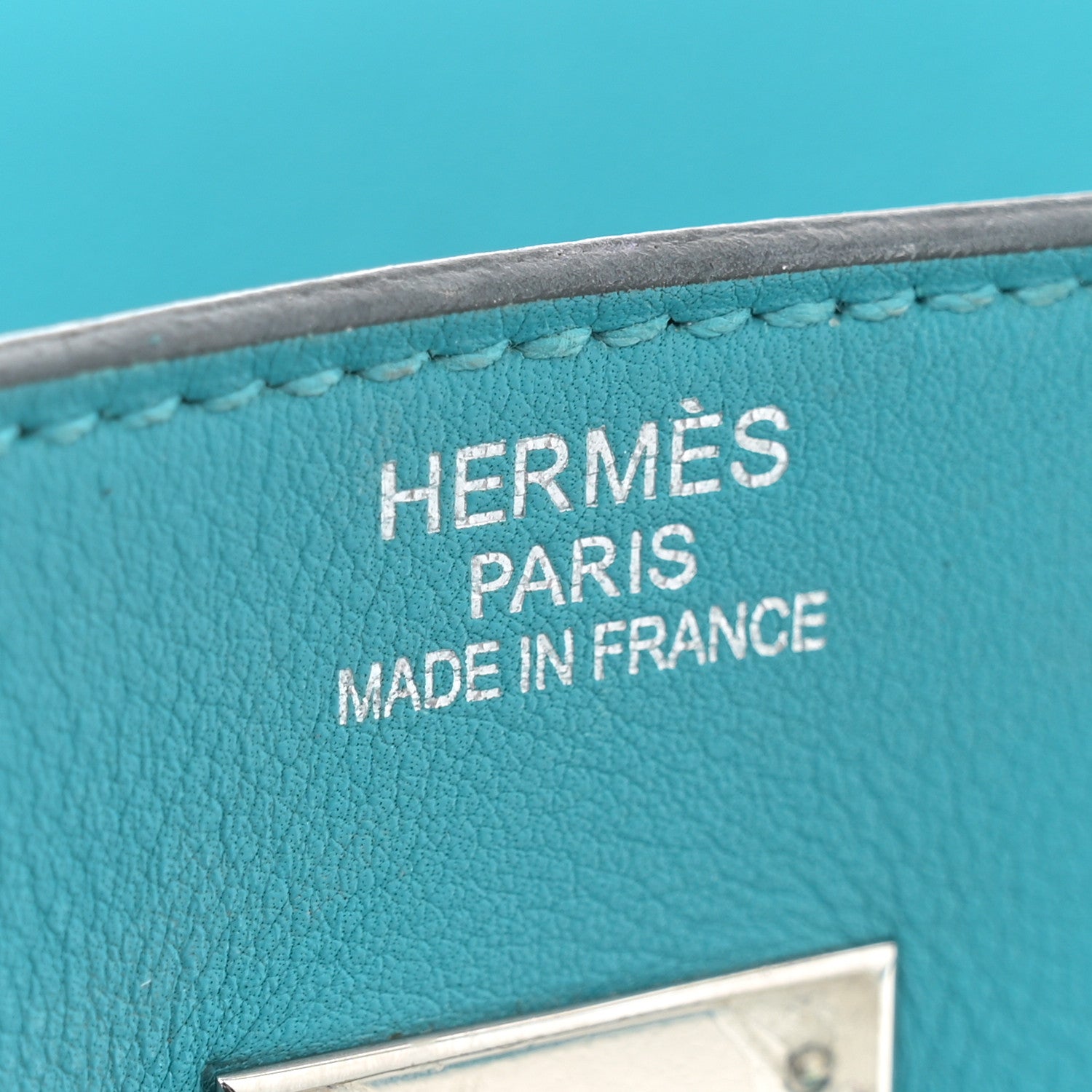 Hermes Swift Birkin 40 Turquoise 6 of 16
