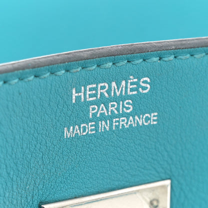 Hermes Swift Birkin 40 Turquoise 6 of 16