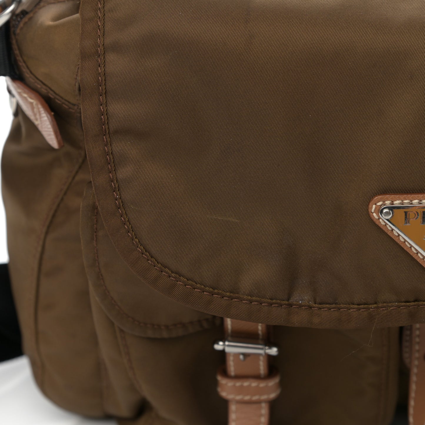 Tessuto Nylon Messenger Bag Bruciato