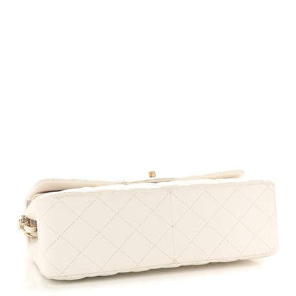 Chanel Caviar Quilted Jumbo Double Flap White 4 of 11