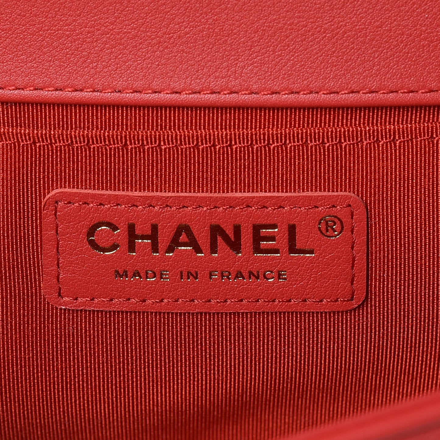 Lambskin Quilted Medium Boy Flap Red