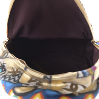 Chanel Graffiti Printed Canvas Street Spirit Backpack Multicolor 4 of 9