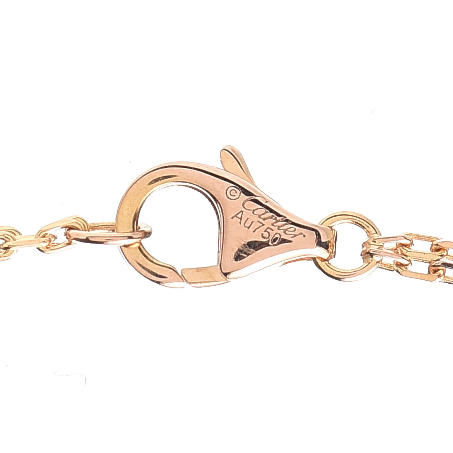 18K Yellow Gold 2 Diamond LOVE Necklace