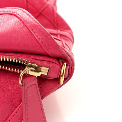 Christian Dior Lambskin Cannage Medium Granville Tote Fuchsia 14 of 15
