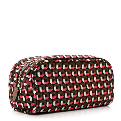 Prada Nylon Tessuto Stampato Cosmetic Pouch Rosa 3 of 6