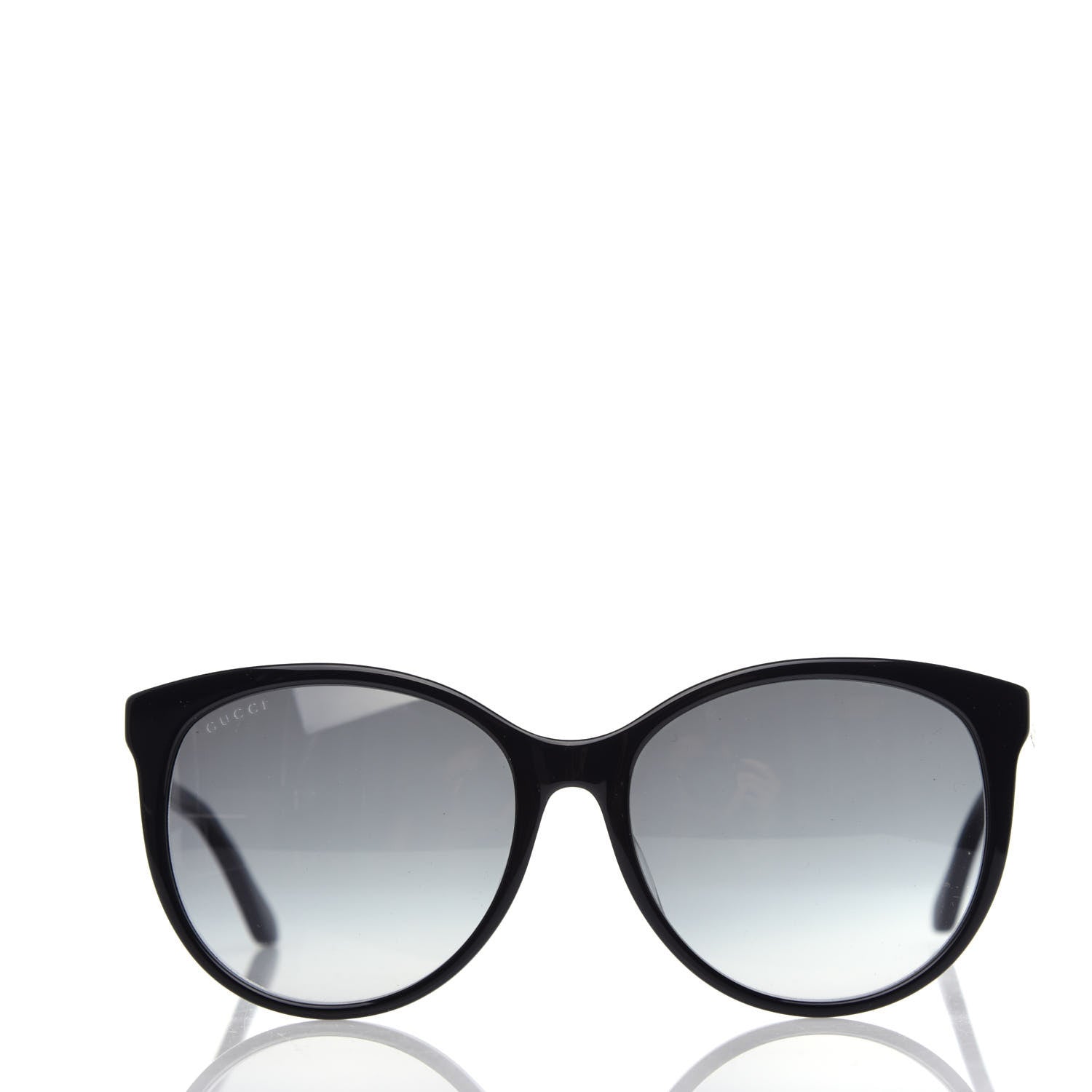 Gucci Acetate Round Frame Crystal Sunglasses GG0729SA Black 2 of 7