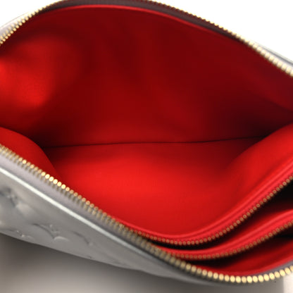 Louis Vuitton Lambskin Embossed Monogram Coussin PM Silver 7 of 11