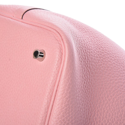 Hermes Taurillon Clemence Picotin Lock 22 MM Rose Sakura 9 of 12