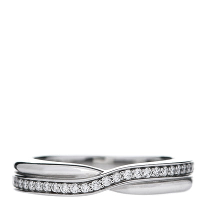Harry Winston Platinum Diamond Tryst Single Row Wedding Band Ring 47 4.25 1 of 6
