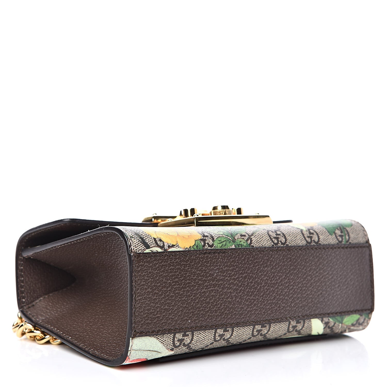 Gucci GG Supreme Monogram Tian Small Padlock Shoulder Bag Beige Multicolor New Acero 4 of 10
