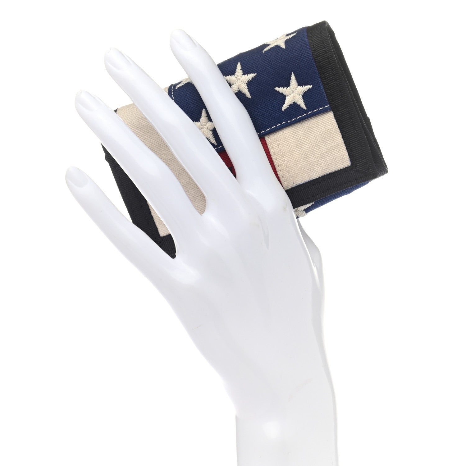 Saint Laurent Canvas American Flag Print Buffalo Compact Wallet 2 of 6