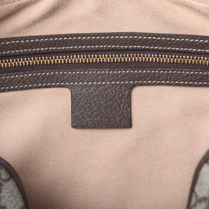 Gucci GG Supreme Monogram Web Small Ophidia Shoulder Bag Brown 5 of 9