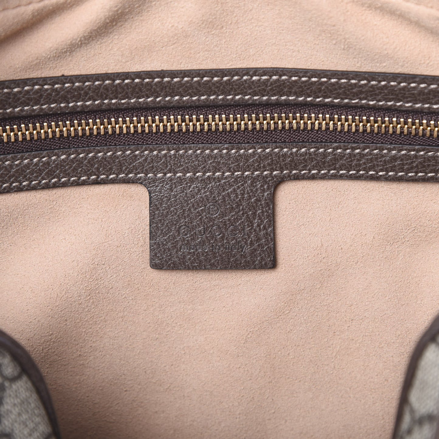 GG Supreme Monogram Web Small Ophidia Shoulder Bag Brown
