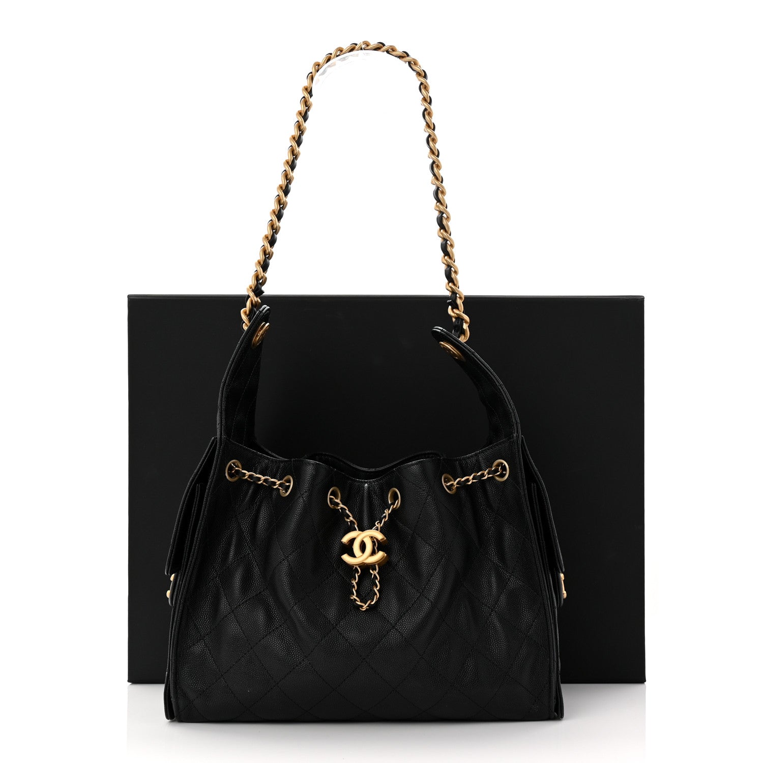 Chanel Caviar Quilted Small Chanel 25 Handbag Black 11 of 11