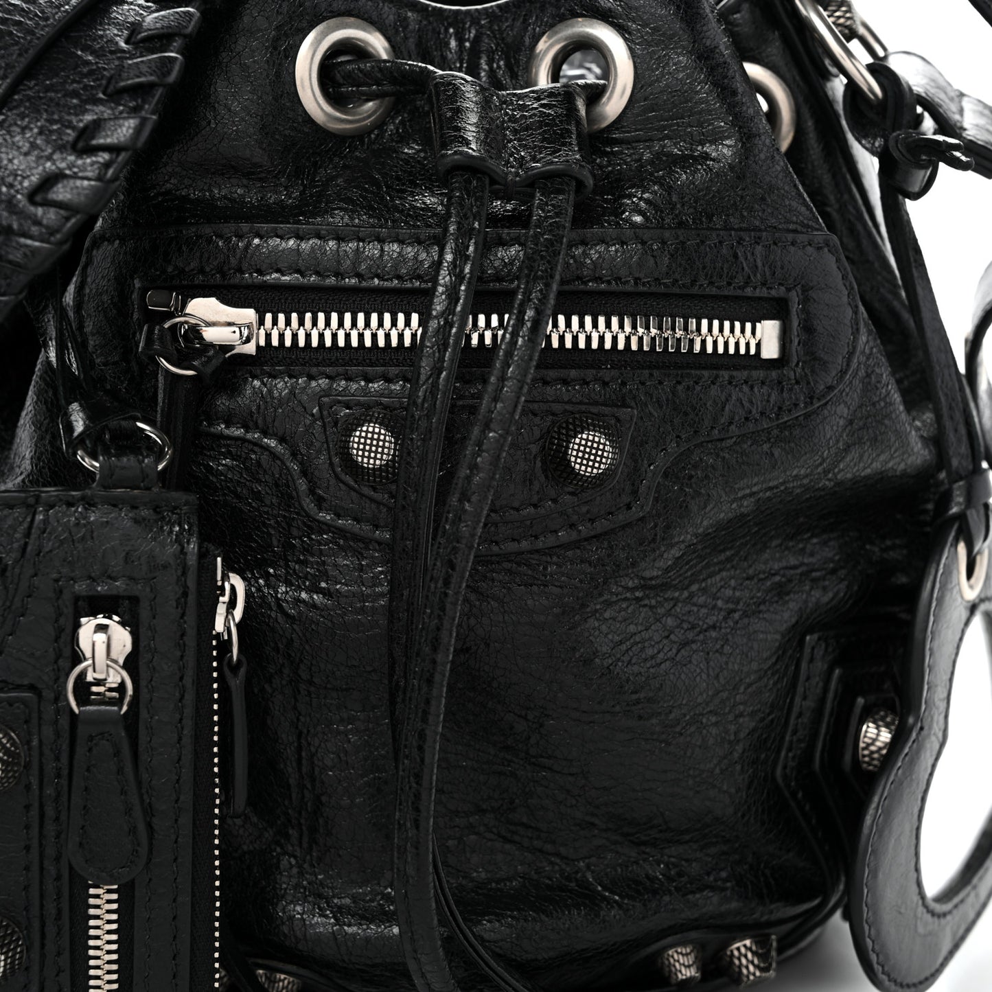 Agneau Arena Le Cagole Bucket Bag XS Black