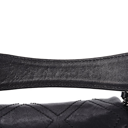 Chanel Calfskin Diamond Stitch Accordion Flap Black 14 of 14