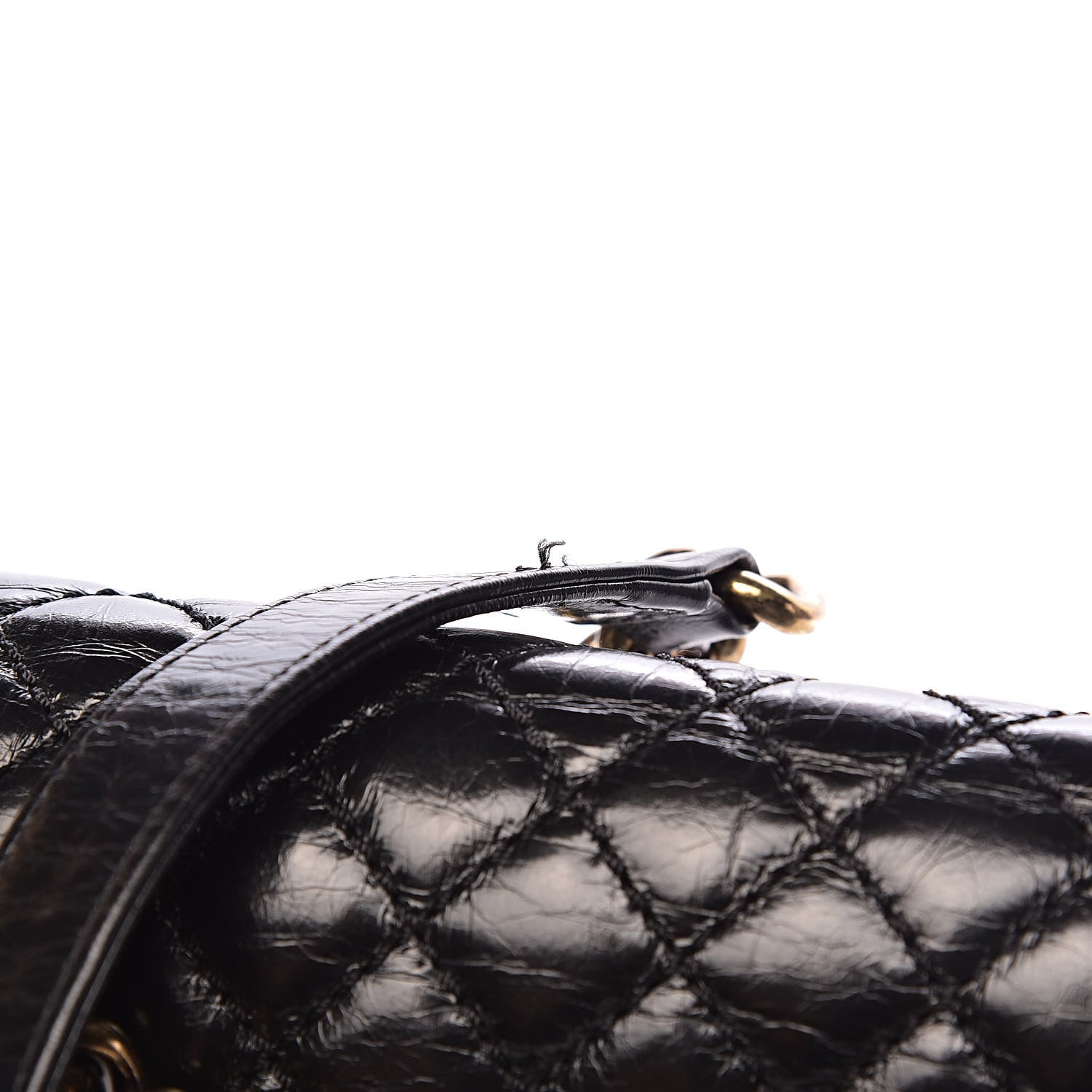 Chanel Aged Glazed Calfskin Quilted Large Boy Flap Black 12 of 16