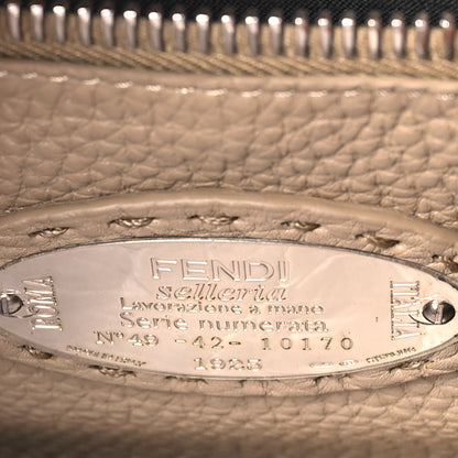 Fendi Cuoio Romano Selleria Bi-Color Medium Peekaboo Iconic Satchel Mou Deserto 7 of 9
