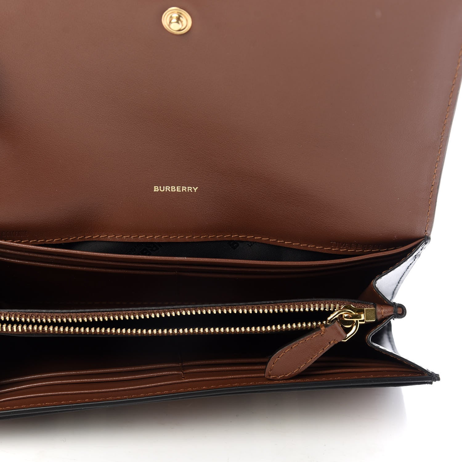 Burberry E-Canvas Icon Stripe Halton Continental Wallet Archive Beige 5 of 6