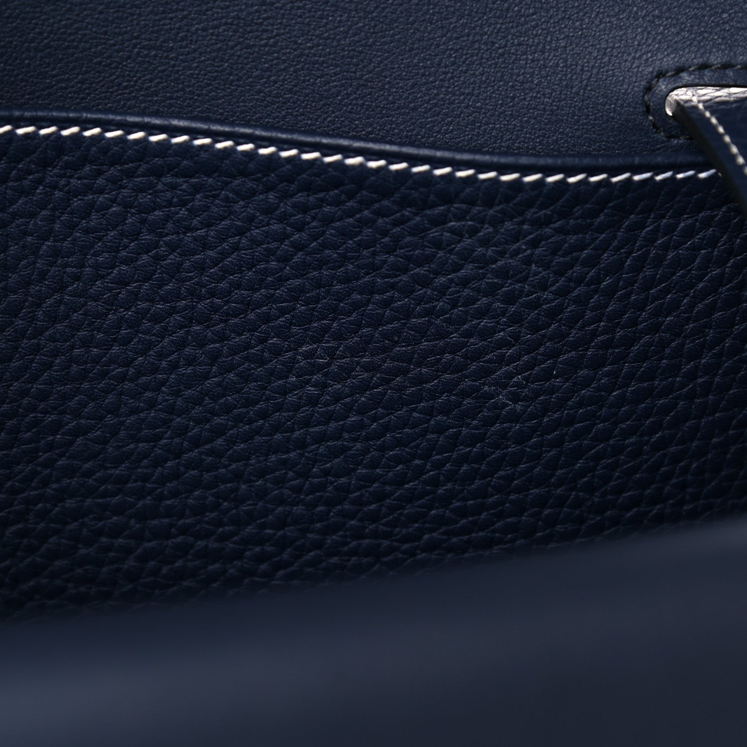 Hermes Taurillon Clemence Halzan 31 GM Bleu Nuit 7 of 12