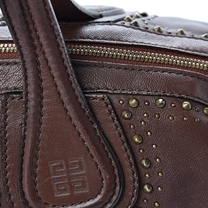 Givenchy Lambskin Studded Small Nightingale Dark Brown 16 of 17