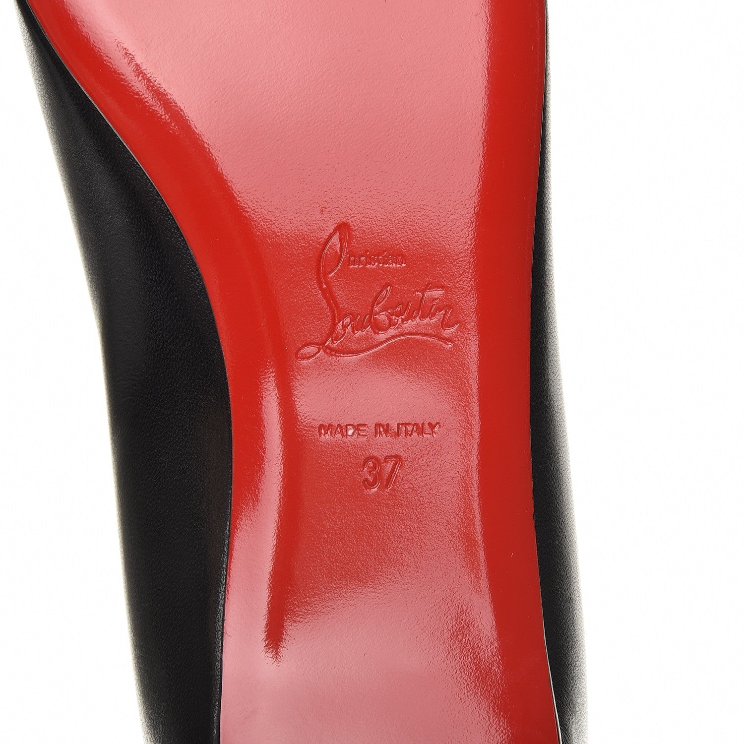 Christian Louboutin Nappa Ballalarina Flats 37 Black 6 of 8