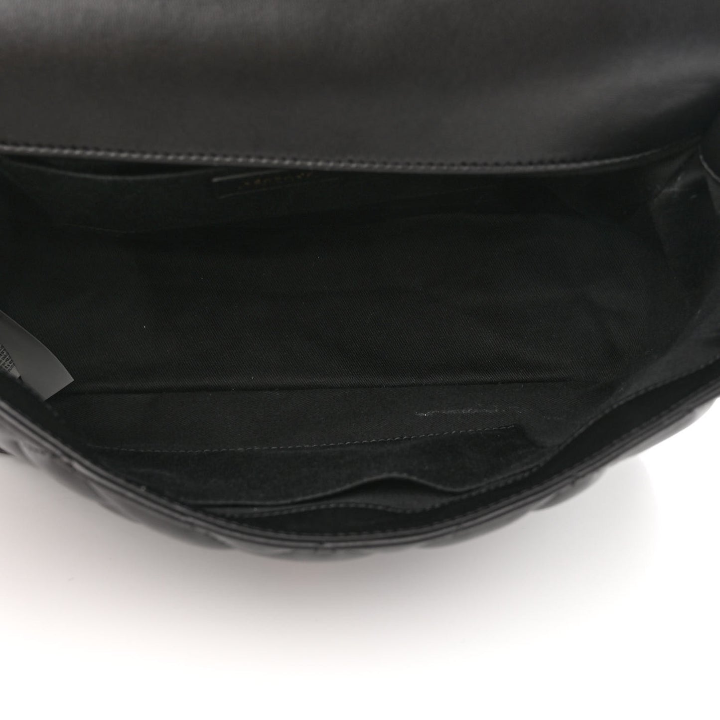 Nappa Quilted Barocco Print Icon Shoulder Bag Black