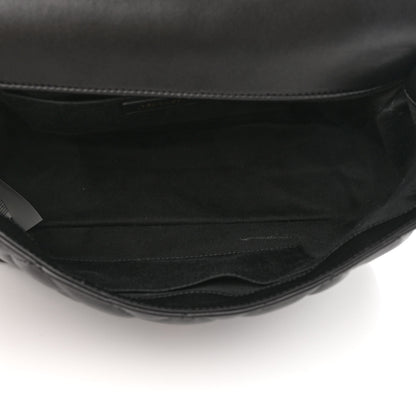 Versace Nappa Quilted Barocco Print Icon Shoulder Bag Black 5 of 11