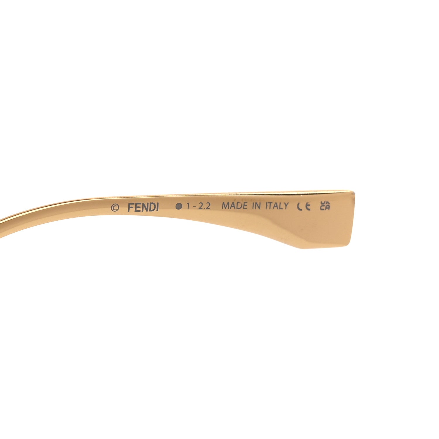 Fendi Metal Cat Eye Sunglasses FE40068U Gold 5 of 6