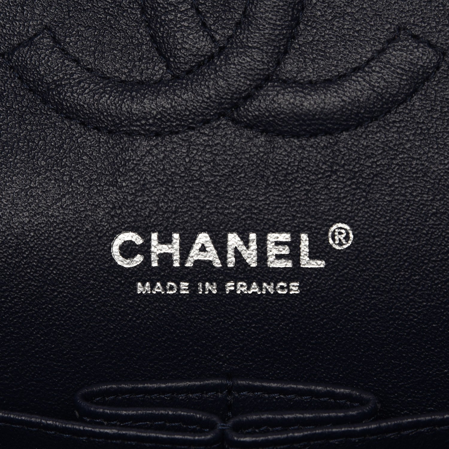 Chanel Caviar Quilted Medium Double Flap Navy 7 of 13