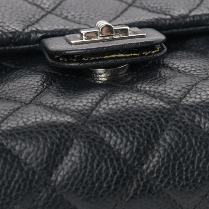 Chanel Grained Calfskin Quilted 2.55 Reissue Flap Belt Bag Clutch Black 12 of 12