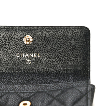 Chanel Caviar Quilted Boy Flap Card Holder Black 13 of 16