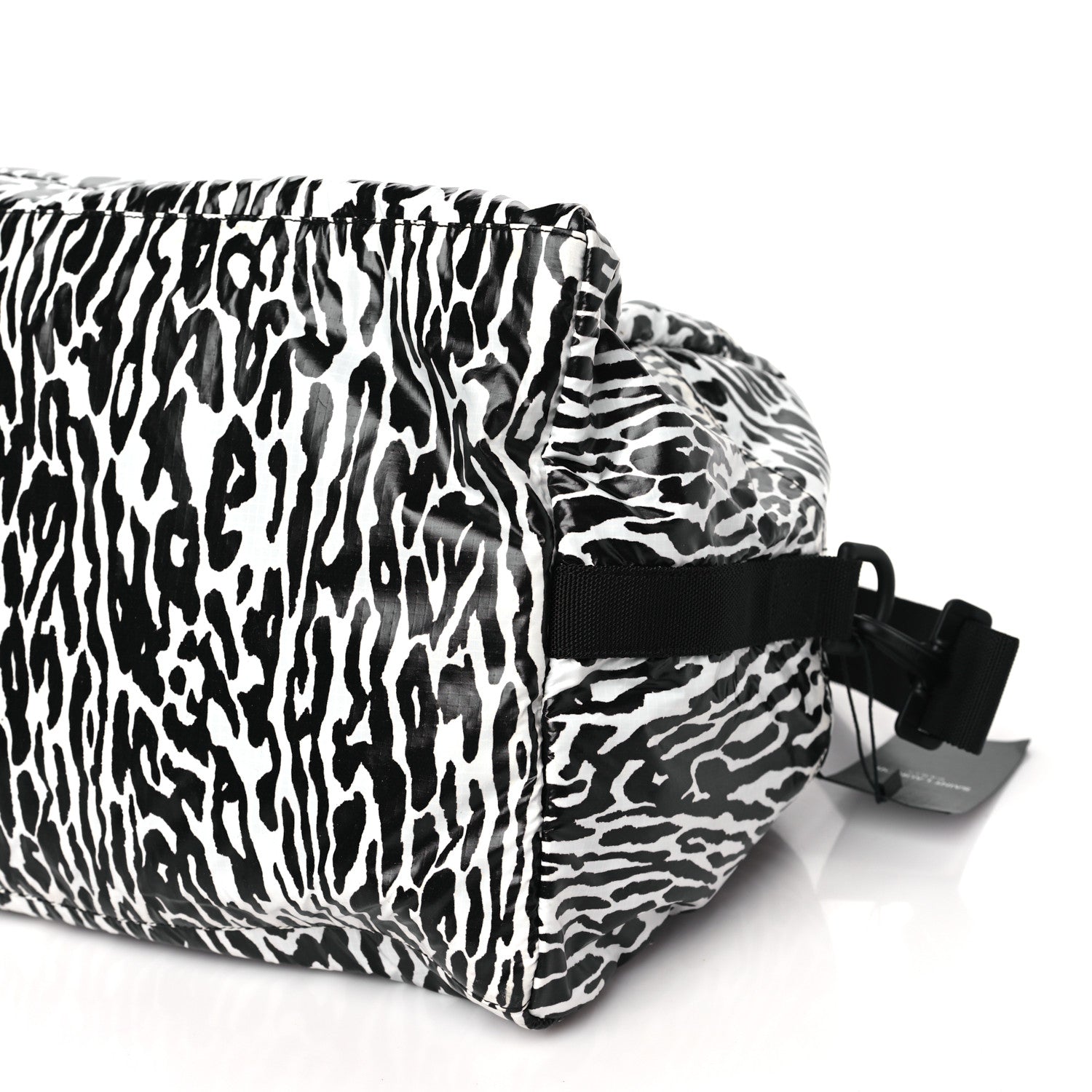 Saint Laurent Nylon Nuxx Leopard Ripstop Duffle Black White 9 of 9