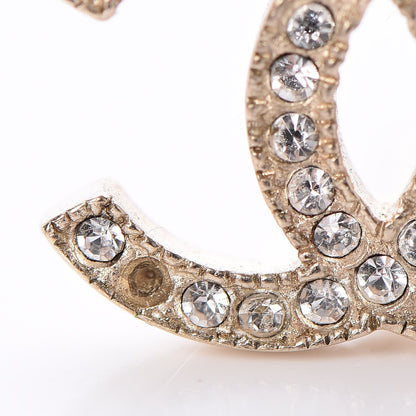 Chanel Crystal CC Earrings Gold 3 of 6