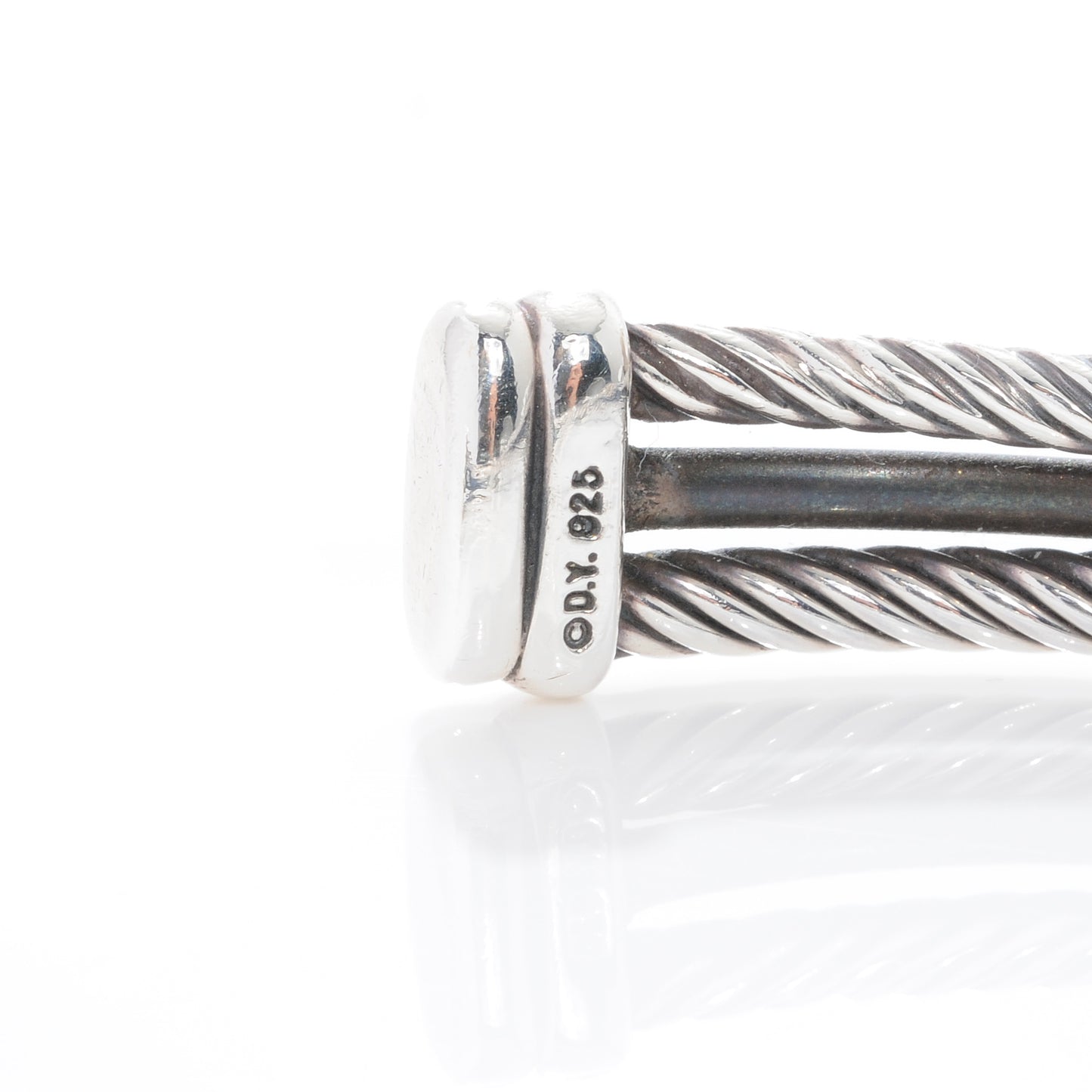 Sterling Silver Diamond Crossover X Cuff