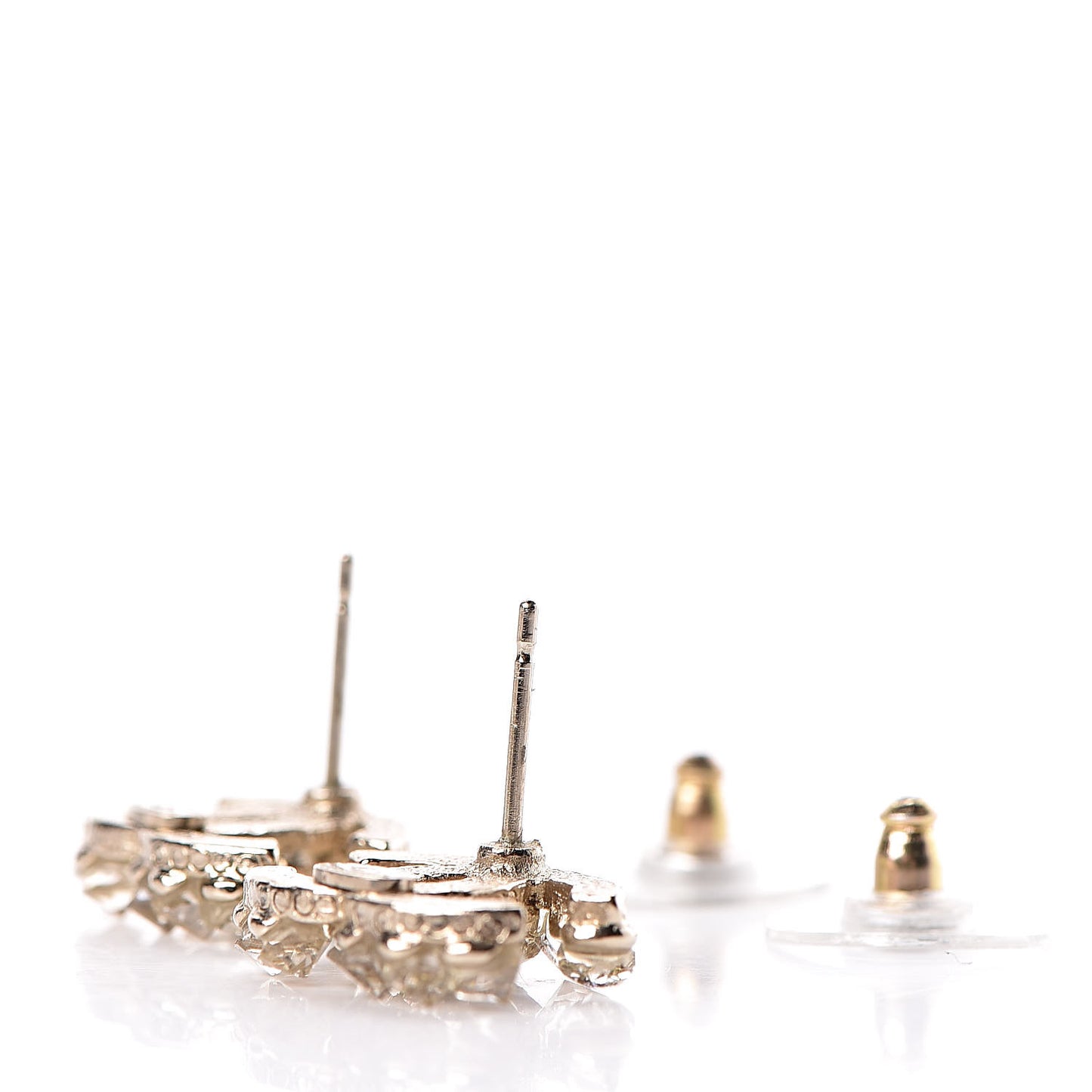Crystal CC Earrings Gold