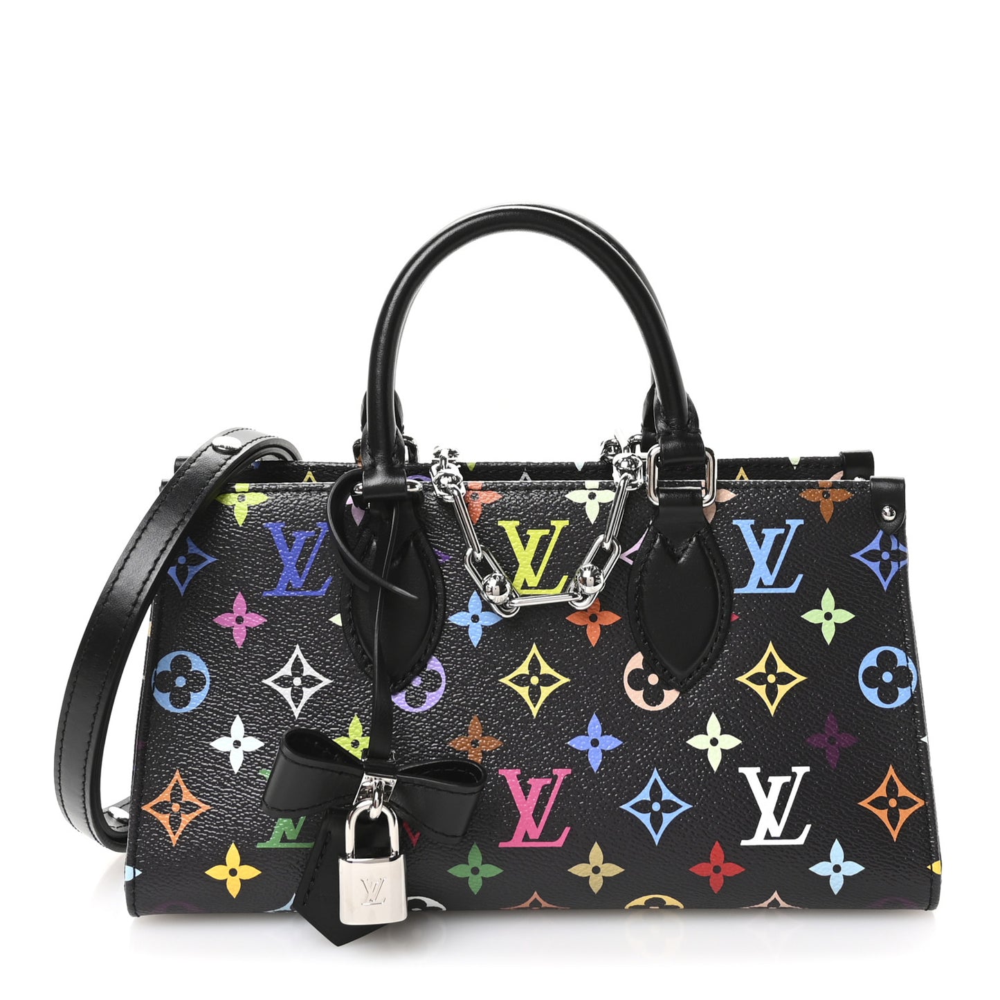 LV X TM Monogram Multicolor OnTheGo East West Black