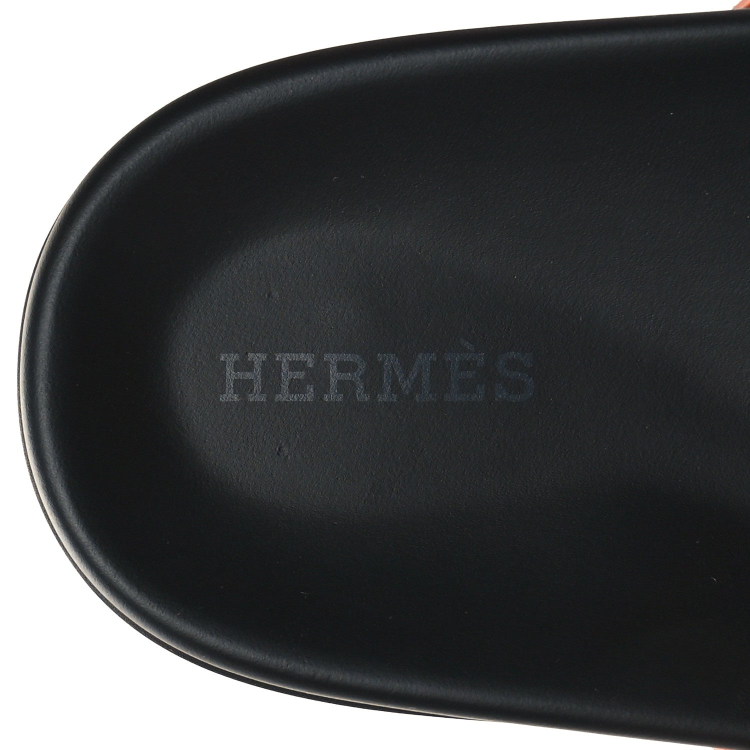 Hermes Suede Goatskin Womens Chypre Sandals 38 Rose Bois De Santal Rouge De Turin 8 of 9