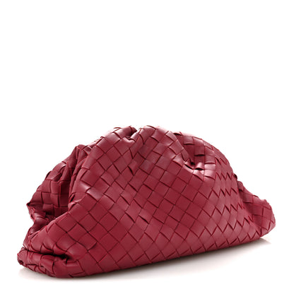 Bottega Veneta Nappa Maxi Intrecciato The Pouch Oversized Clutch Amaranto 3 of 11