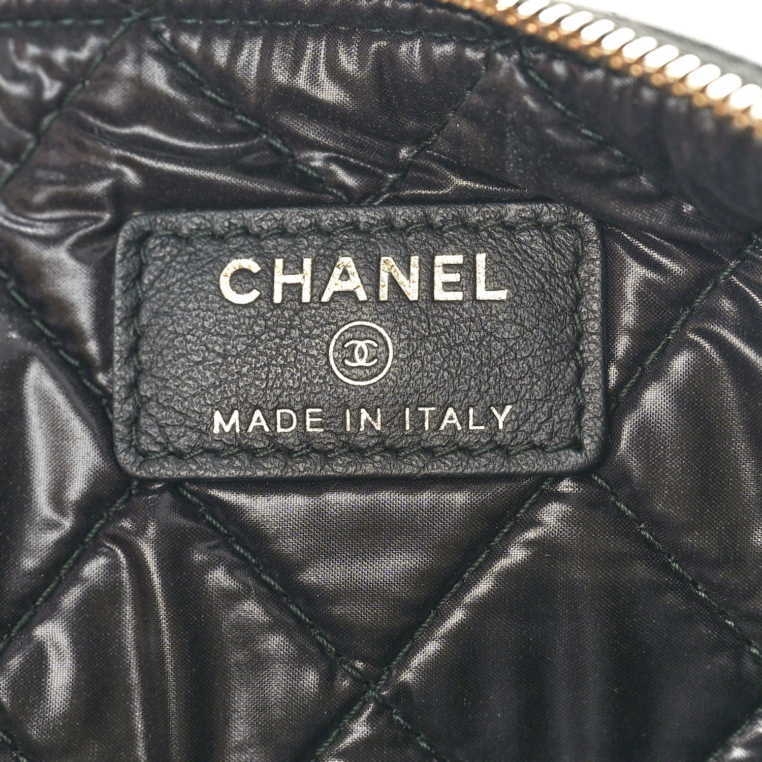 Chanel Caviar Quilted Large Boy Cosmetic Case Black 6 of 10