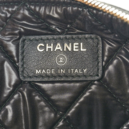 Chanel Caviar Quilted Large Boy Cosmetic Case Black 6 of 10