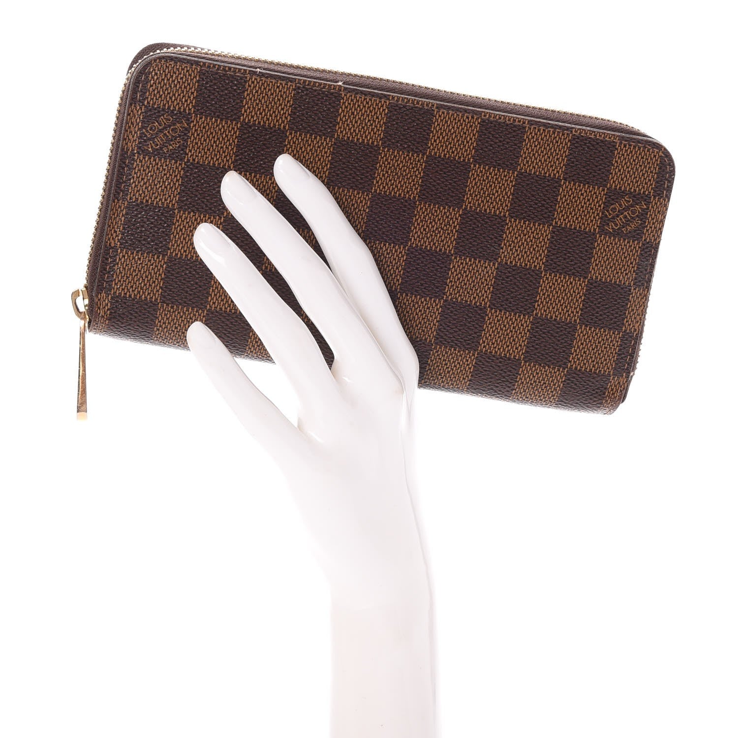 Louis Vuitton Damier Ebene Zippy Wallet 2 of 7